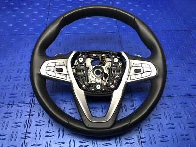 BMW 750I G11 2016-2019 deportivo cuero volante térmico con paletas de cambio OEM Foto 1 de 4