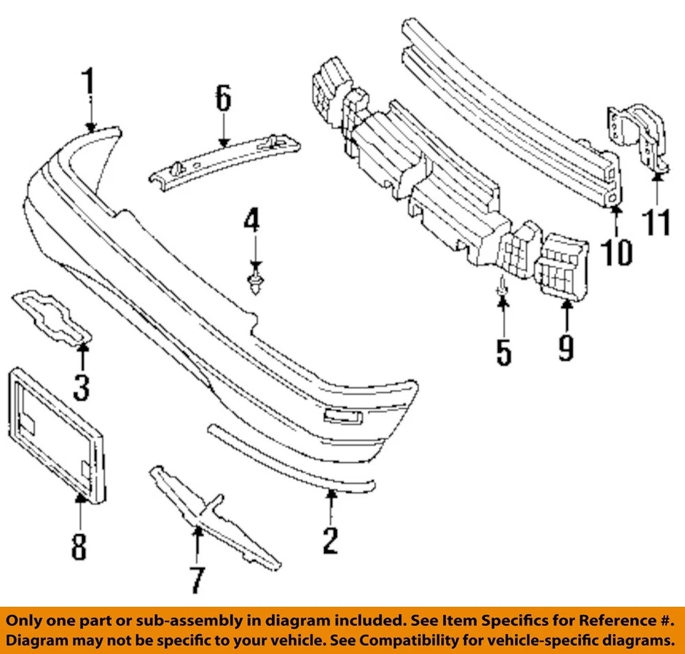 GM OEM 95-99 Lumina,Monte Carlo Front Bumper Bumper Components-Support 10189862 Foto 1 de 1