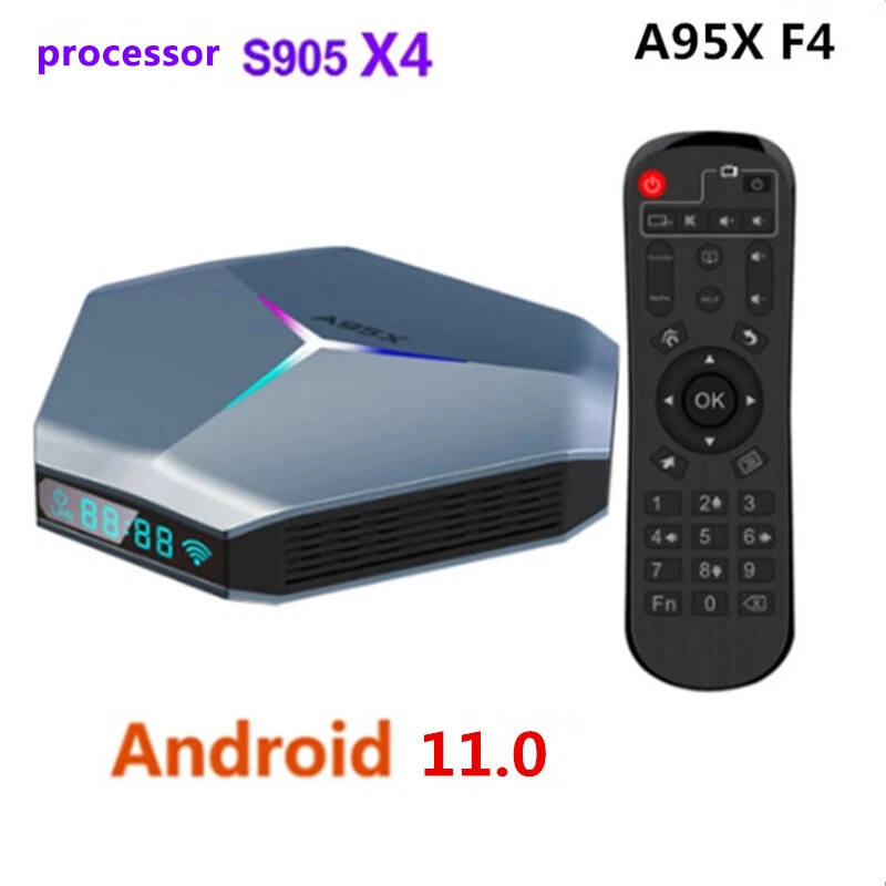 TV BOX A95X set top box tv Android 11 4k 8K HD network player 2.4G 5G WiFi 128G  - Image 1 of 4