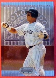 1995 Bowman's Best Andres Galarraga #R71 (Rockies) NM+ - Picture 1 of 2
