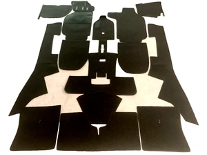 Juego de alfombras negras Porsche 911/930 turbo cupé LHD Hecho en Alemania - Imagen 1 de 7