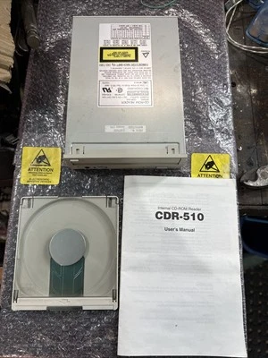 NEC CDR-510 CD-ROM Reader SCSI 50-Pin Internal Caddy Drive 1994 JAPAN RARE - Image 1 of 4