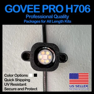 Govee PRO H706 Permanent Outdoor Light Mounting Bracket Soffit Eave SHIP TODAY - Picture 1 of 9