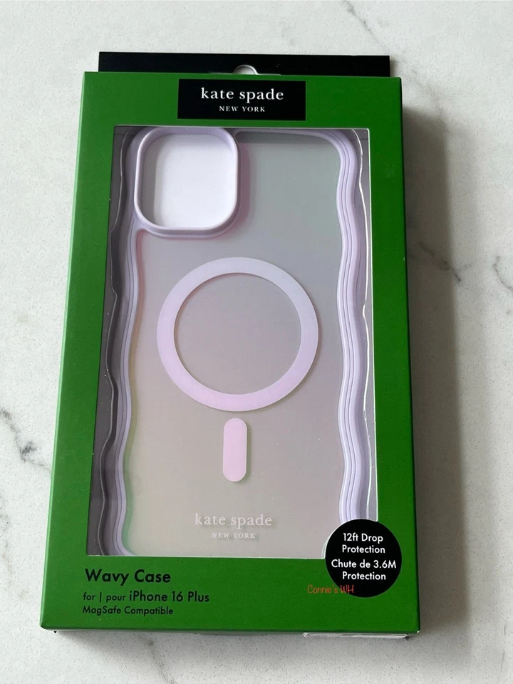 Funda Kate Spade iPhone 16 PLUS (6,7") con MagSafe - Ópalo ondulado iridiscente Foto 1 de 1