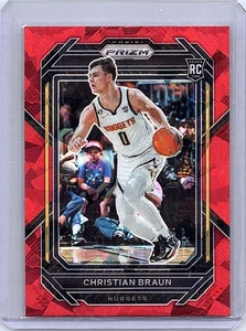 2022-23 Panini Prizm #223 Christian Braun Prizms Red Ice - Picture 1 of 2