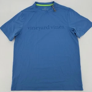 Vineyard Vines Shirt Mens Small Blue Rashguard Swim Shirt Sun Pro Performance - Picture 1 of 6