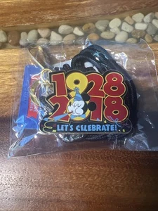 Disney Cast Mickey 90th Let's Celebrate 2018 1928 Bolo Lanyard Cast Member NWT - Picture 1 of 6