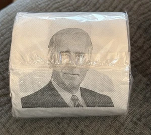 JOE BIDEN Novelty ROLL of TOILET PAPER White w/Photo Image NEW Sealed. - Picture 1 of 5