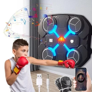 Music Boxing Machine Smart Bluetooth Punching Machine Wall Mounted with Gloves - Picture 1 of 21