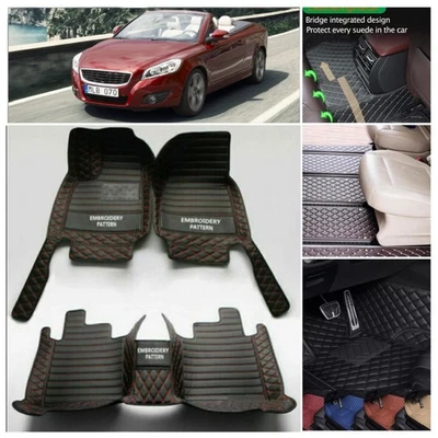 Fit Volvo C70 1996-2013 Car Floor Waterproof All Weather Rugs Auto Mats Carpets - Image 1 of 4