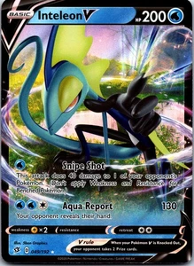 Inteleon V Holo Ultra Rare SWSH02: Rebel Clash 049/192 NM - Picture 1 of 2