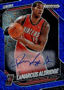 2024-25 Prizm Black Autograph Blue Shimmer FOTL LaMarcus Aldridge Auto /25 - Bild 1 von 2