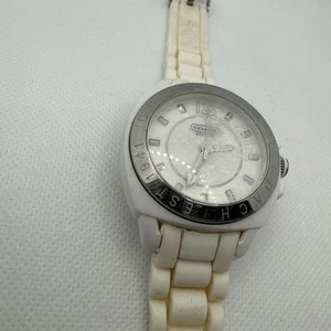 Coach Boyfriend Quartz Analog 7.25" Silicone Band Watch with Box & Fresh Battery - Picture 1 of 4