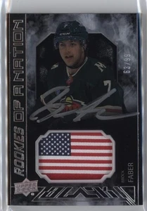 2023-24 SPX UD BLACK PRIDE OF A NATION AUTO PATCH TIER 1 BROCK FABER /99 WILD - Picture 1 of 2