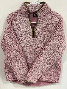 Realtree Camo Pink Hunting 1/4 Zip Pullover MEDIUM - Picture 1 of 7