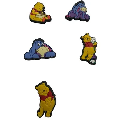 Juego de 5 dijes de cocodrilo/zapato Whinnie the Pooh & Eeyore totalmente nuevos Foto 1 de 4