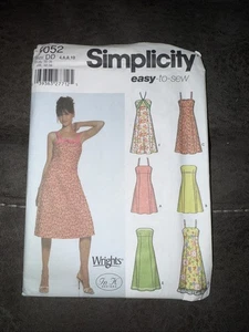 Simplicity 5052 Misses' High Waist A-line Dress Sewing Pattern Size 4-10 Uncut - Picture 1 of 2