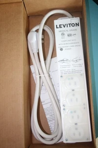 Leviton 5304M-1N7 medizinische Qualität Steckdosenleiste 4 Steckdosen ORIGINAL VERSIEGELT - Bild 1 von 2