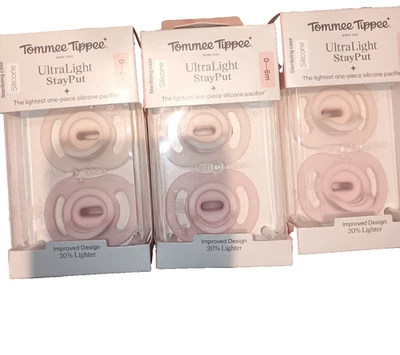 3 pacotes de 2 PACOTES DE CHUPETAS DE SILICONE MACIO ULTRALEVE TOMMEE TIPPEE 0-6 MESES - Imagem 1 de 4