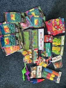 Grab Bag Of Kids Party Favors Travel Games, Bubbles, Rubber Ducks - Picture 1 of 12