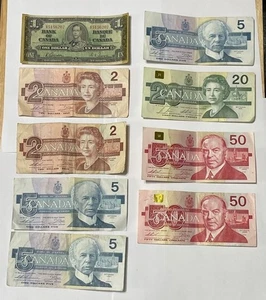 Banco de Canadá - Grupo de $140.00 Valor nominal en billetes - Imagen 1 de 2