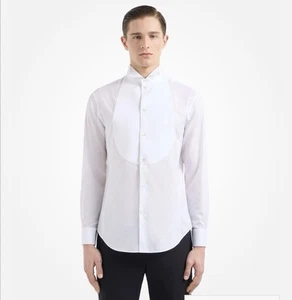 Camisa Esmoquin Giorgio Armani Le Collezioni Hecha en Italia Blanca Talla 16.5 Grande - Imagen 1 de 14