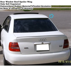 Flat Black 284R Rear Window Roof Spoiler Wing Fits 1994~2000 Audi A4 B5 Sedan - Picture 1 of 8