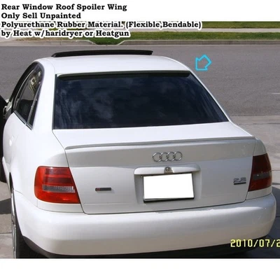 Flat Black 284R Rear Window Roof Spoiler Wing Fits 1994~2000 Audi A4 B5 Sedan - Изображение 1 из 4