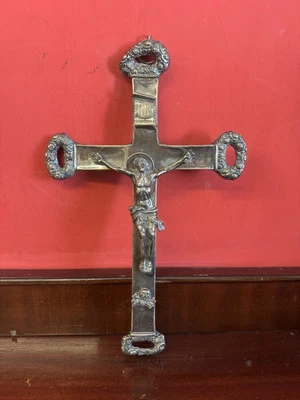 Crocifisso In Argento Antico - Immagine 1 di 4