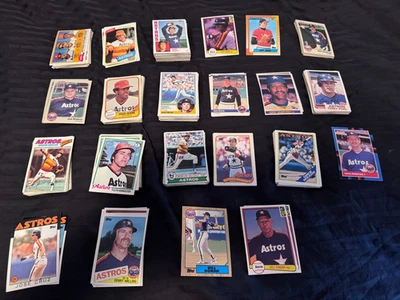 Lote de tarjetas de béisbol de los Astros de Houston años 70 - 90 Foto 1 de 4