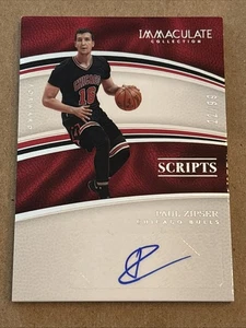 Immaculate Collection Scripts Paul Zipser 2016-17 #SC-PZI/99 Bulls RC casi nuevo - Imagen 1 de 3