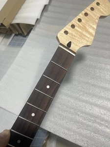 Round stainless steel 22frets Roasted maple electric guitar neck Rosewood 25.5 - Picture 1 of 9