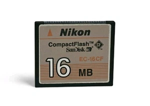 Nikon 16MB CompactFlash EC-16CF SanDisk CF Memory Card for Cameras - Picture 1 of 1