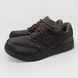 New Balance Mens 11.5 2E Brown Leather Walking Shoes Rollbar Comfort 928V2 - Picture 1 of 22