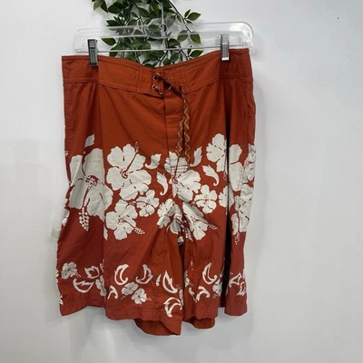 Patagonia Board Shorts Men’s 33 Hawaiian Floral Swim Trunks Unlined - Image 1 of 4
