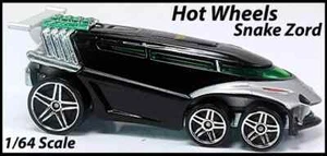 Saban Power Rangers Megaforce Hot Wheels Diecast 1/64 Black Ranger Snake Zord - Picture 1 of 5