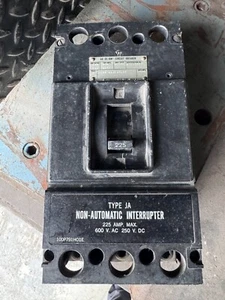 WESTINGHOUSE JA3225NW 459D988G16 225 A 3 P NON AUTOMATIC INTERRUPTER - Picture 1 of 4