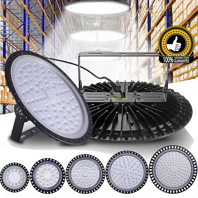 50W-800W UFO LED Hallenbeleuchtung Industrielampe High bay Hallenstrahler Lampe - Bild 1 von 4