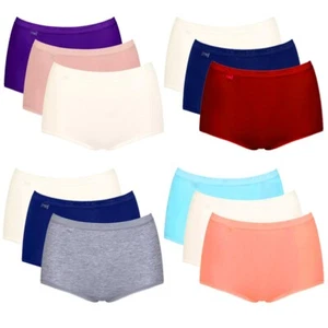 Sloggi Basic + Maxi Cotton Briefs Colours - 3 Pack Mixed Colours - Picture 1 of 17