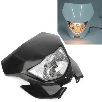 Faro negro ajuste Yamaha WRF250/400/426/450 KLX250 TTR250 moto todoterreno Foto 1 de 4