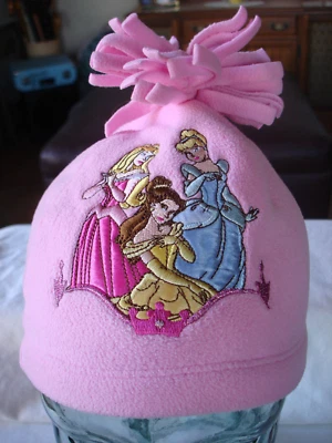 Disney Store XS/S Poliéster Rosa Princesa Campana Cenicienta Aurora Gorro Foto 1 de 4