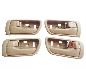 Inside Front Rear Left Right Smooth Beige Door Handle For 2002-2006 Toyota Camry - Picture 1 of 4