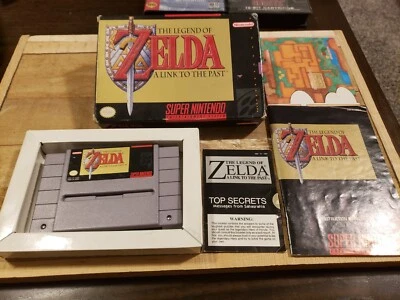 The Legend of Zelda: A Link to the Past SNES CIB Authentic w/ Manual Inserts Map - Image 1 of 4