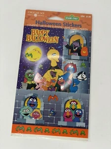 Sesame Street Stickers Halloween 2000s American Greetings Y2K Elmo - Picture 1 of 3