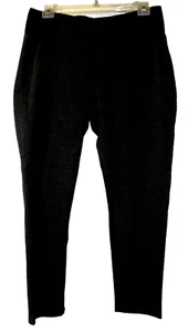 New ASHLEY STEWART Pants Grey Stretch Ponte Leggings w/Elastic in Waist Sz 18/20 - Picture 1 of 7
