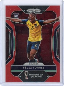 Felix Torres 2022 Prizm World Cup Qatar Red Prizm /399 #78 Rookie RC Ecuador