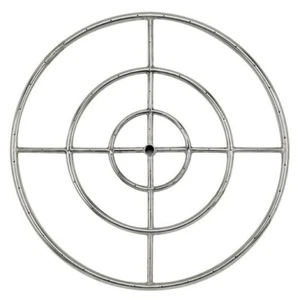 30" Stainless Steel Fire Pit Gas Burner by American Fire Glass - Picture 1 of 6