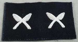 US Navy Vintage Bullion Warrant Officer Insignia Ship's Clerk - Yeoman -style B - Bild 1 von 2