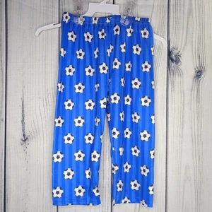 TwoCan Size 10-12T Blue Soccer Ball Striped Elastic Lightweight Pants - Picture 1 of 4