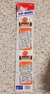 Graffette/segnalibri a scatto NFL Browns vintage Papel - Foto 1 di 5